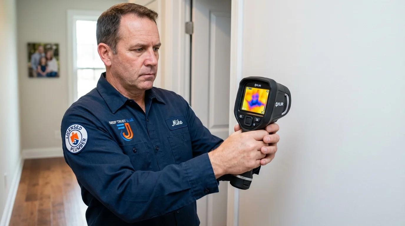 Thermal imaging leak detection by Johns Plumbing LLC in Winchester